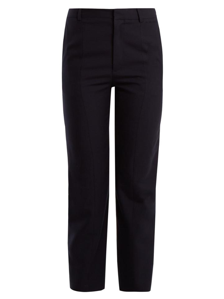 Vetements Logo-embroidered Straight-leg Trousers