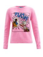 Matchesfashion.com Gucci - X Disney Donald Duck Jacquard Wool Sweater - Womens - Pink
