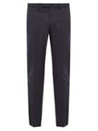 Matchesfashion.com Incotex - Cotton Blend Chino Trousers - Mens - Grey