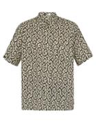Matchesfashion.com Isabel Marant - Iggy Foliage Print Cotton Shirt - Mens - Black