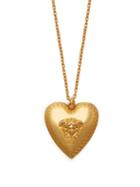 Matchesfashion.com Versace - Medusa Heart Pendant Necklace - Womens - Gold