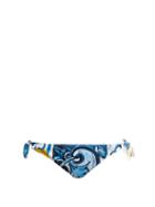 Matchesfashion.com Dolce & Gabbana - Majolica Print Bandeau Bikini Set - Womens - Blue Multi