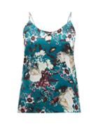 Matchesfashion.com Erdem - Mayelle Eastbury Floral Print Satin Camisole - Womens - White Print