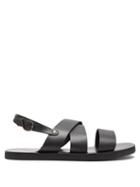 Matchesfashion.com Ancient Greek Sandals - Miltos Crossover Leather Sandals - Mens - Black