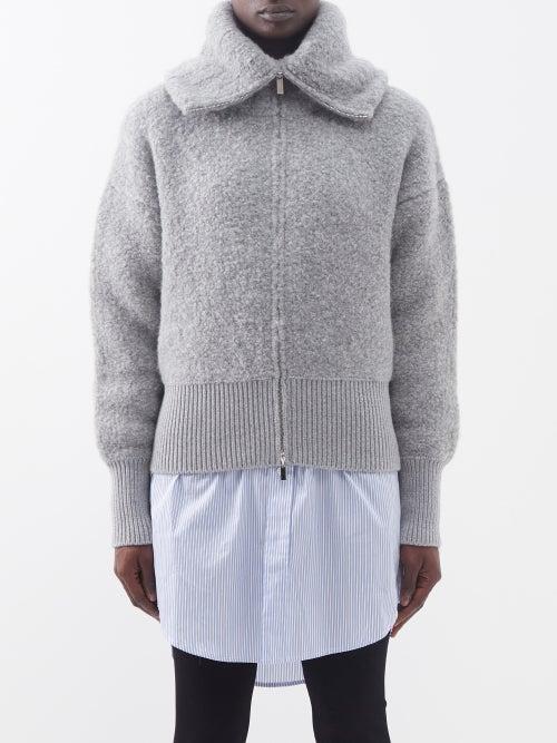 Sa Su Phi - Jenner Cashmere-boucl Bomber Jacket - Womens - Grey