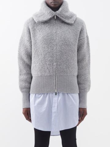 Sa Su Phi - Jenner Cashmere-boucl Bomber Jacket - Womens - Grey