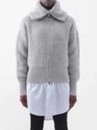 Sa Su Phi - Jenner Cashmere-boucl Bomber Jacket - Womens - Grey