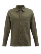 A.p.c. - Basile Patch-pocket Twill Shirt - Mens - Khaki