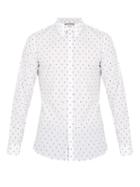 Matchesfashion.com Gucci - Geometric Fil Coup Cotton Shirt - Mens - White