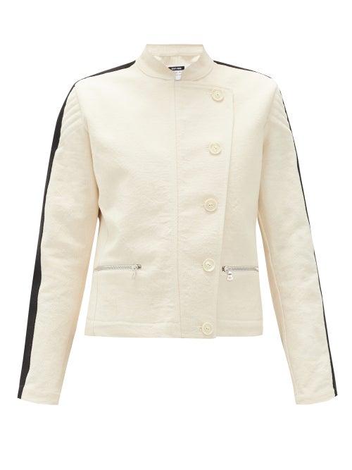 Matchesfashion.com Bolt X Edie - Scramble Side-stripe Cotton-canvas Jacket - Womens - Ivory
