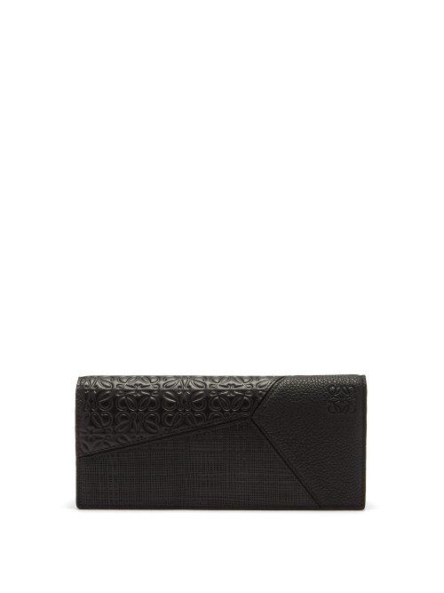 Matchesfashion.com Loewe - Puzzle Leather Wallet - Mens - Black