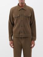 Homme Pliss Issey Miyake - Zipper Chain Flap-pocket Technical-pleated Jacket - Mens - Orange