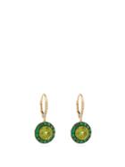 Matchesfashion.com Rosa De La Cruz - Peridot, Green Garnet And 18kt Gold Earrings - Womens - Green Multi
