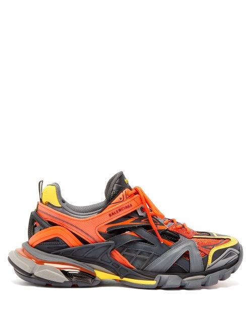 Matchesfashion.com Balenciaga - Track.2 Panelled Trainers - Mens - Orange