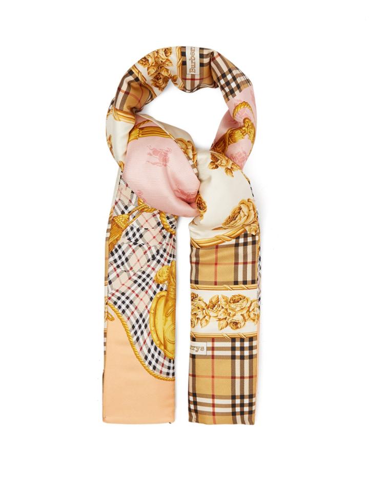 Burberry Padded Silk-twill Scarf