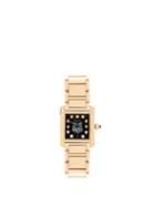 Matchesfashion.com Jacquie Aiche - Vintage Cartier Tank Diamond & 14kt Gold Watch - Womens - Black Gold