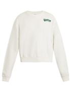 Matchesfashion.com Off-white - Poppy Print Crew Neck Cotton Jersey Sweatshirt - Womens - White
