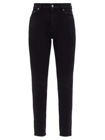 Matchesfashion.com Brock Collection - James High-rise Slim-leg Jeans - Womens - Black