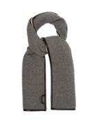 Matchesfashion.com Kassl Editions - Coated Trim Wool Blend Scarf - Womens - Grey