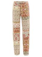 Etro - Paisley-print Wide-leg Trousers - Womens - Beige Print