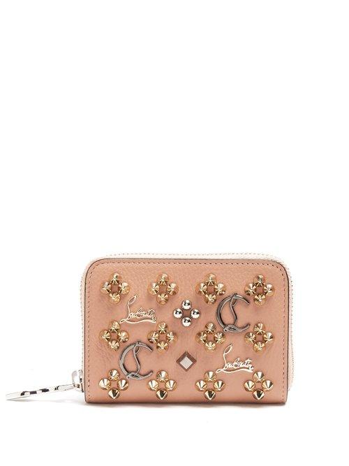 Matchesfashion.com Christian Louboutin - Panettone Loubisky Leather Coin Purse - Womens - Nude