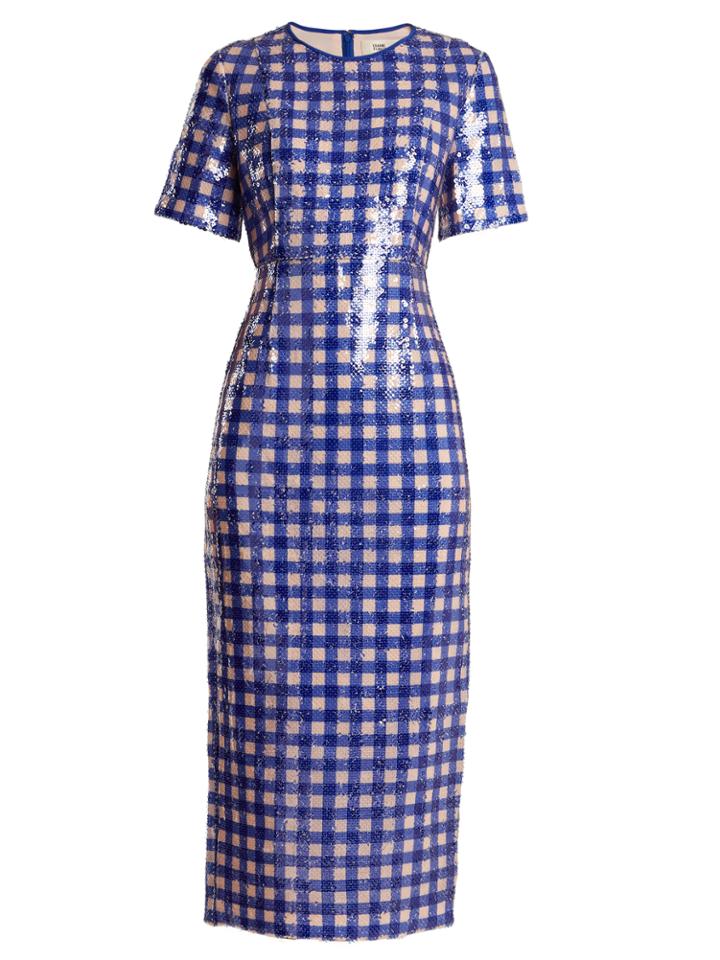 Diane Von Furstenberg Cossier-print Sequin-embellished Dress