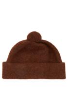 Matchesfashion.com Margaret Howell - Pom Pom Top Wool Beanie Hat - Mens - Brown