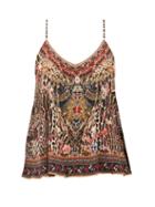 Matchesfashion.com Camilla - Liv A Little-print Silk-georgette Camisole - Womens - Animal