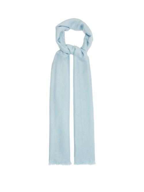 Matchesfashion.com Max Mara - Losan Scarf - Womens - Light Blue