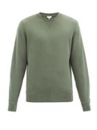 Matchesfashion.com Sunspel - Crew-neck Cotton-jersey Sweatshirt - Mens - Green