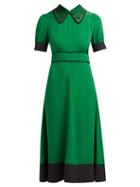 Matchesfashion.com No. 21 - Crystal Embellished Crepe Midi Dress - Womens - Green