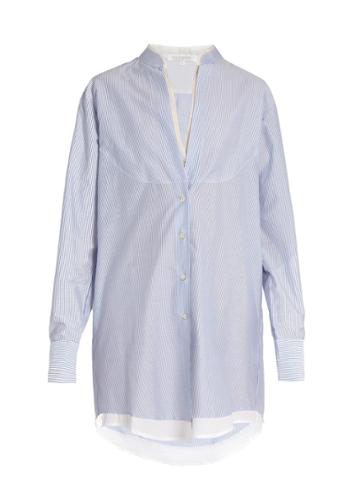 Lila Eugénie 1709 Pamela Pinstriped Cotton Shirt