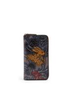 Burberry Renfrew Beasts-print Leather Travel Wallet