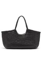 Matchesfashion.com Dragon Diffusion - Nantucket Woven-leather Basket Bag - Womens - Black
