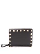 Valentino Rockstud Leather Square Wallet
