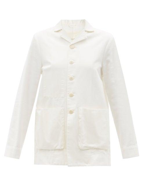 Ladies Rtw Toogood - The Photographer Cotton-canvas Jacket - Womens - Ivory