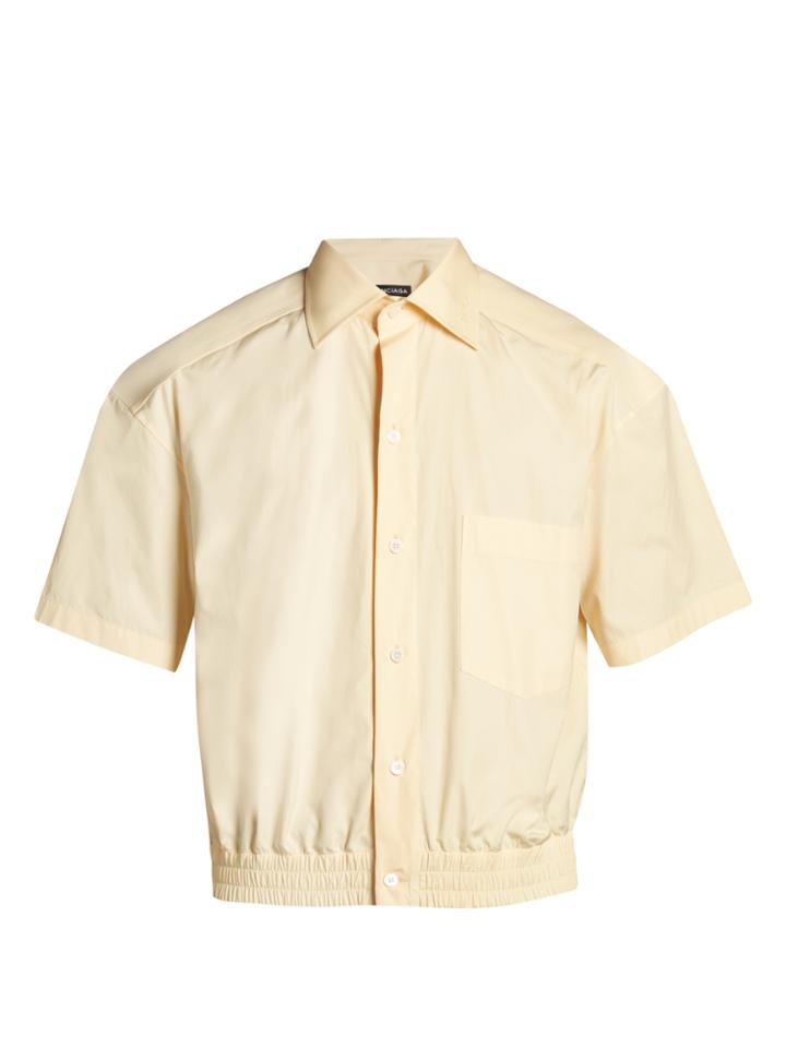 Balenciaga Short-sleeved Cropped Shirt
