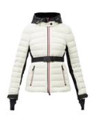 Moncler Grenoble - Bruche Belted Ski Jacket - Womens - White Black