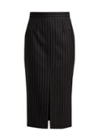Alexander Mcqueen Pinstripe Wool-blend Twill Pencil Skirt