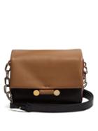 Matchesfashion.com Marni - Cady Leather Cross Body Bag - Womens - Beige Multi