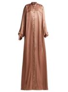 Matchesfashion.com Ann Demeulemeester - Pleated Charmeuse Dress - Womens - Pink