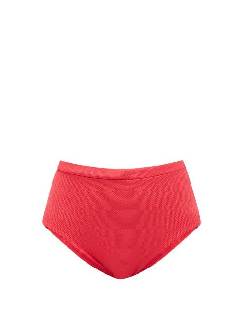Cossie + Co - The Lucinda High-rise Bikini Briefs - Womens - Red