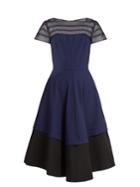 Amanda Wakeley Harmony Contrast-panel Stretch-crepe Dress