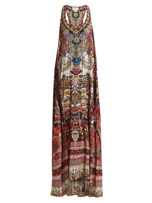 Matchesfashion.com Camilla - Tiny Dancer Silk Dress - Womens - Multi