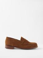 Grenson - Epson Suede Loafers - Mens - Brown