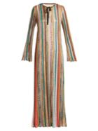 Missoni Striped Metallic Kaftan Dress