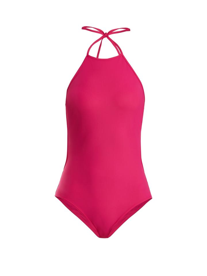 Diane Von Furstenberg Classic Halterneck Swimsuit