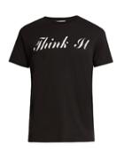 Saint Laurent Think It-print Cotton-jersey T-shirt