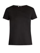 Helmut Lang Tie-back Cotton-jersey T-shirt