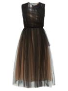 Matchesfashion.com No. 21 - Ruched Tulle Dress - Womens - Black